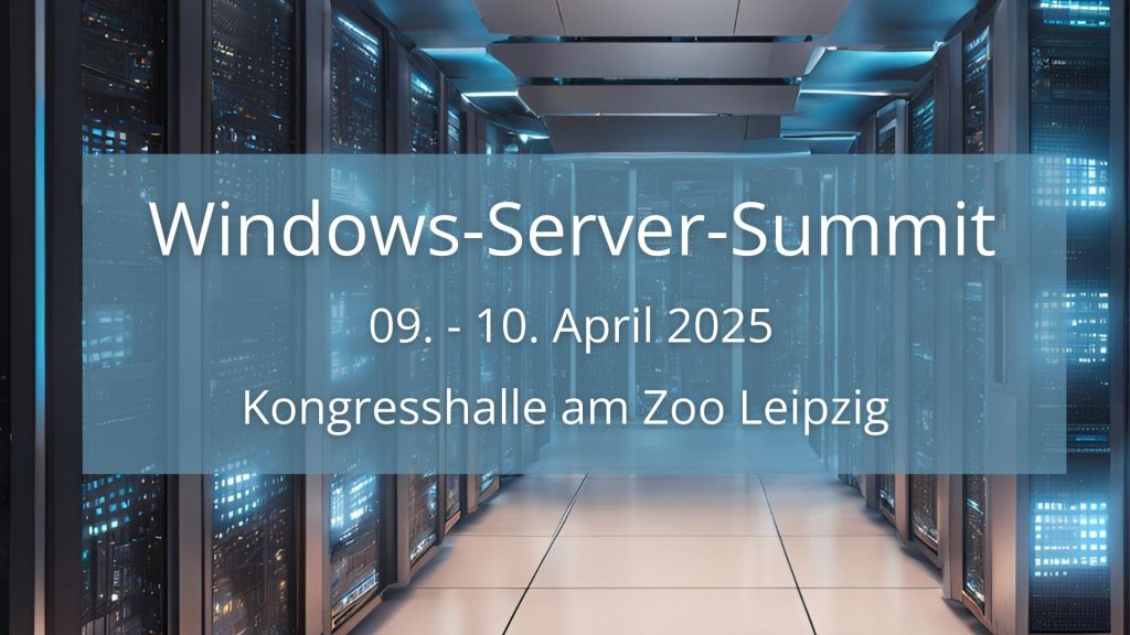 Rechenzentrum und Daten für den Windows Server Summit